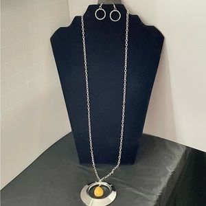 Paparazzi Yellow Necklace & Earring Set